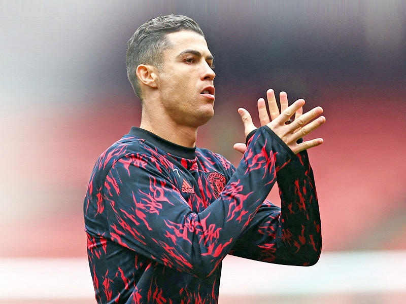 مهاجم مانشستر يونايتد كريستيانو رونالدو