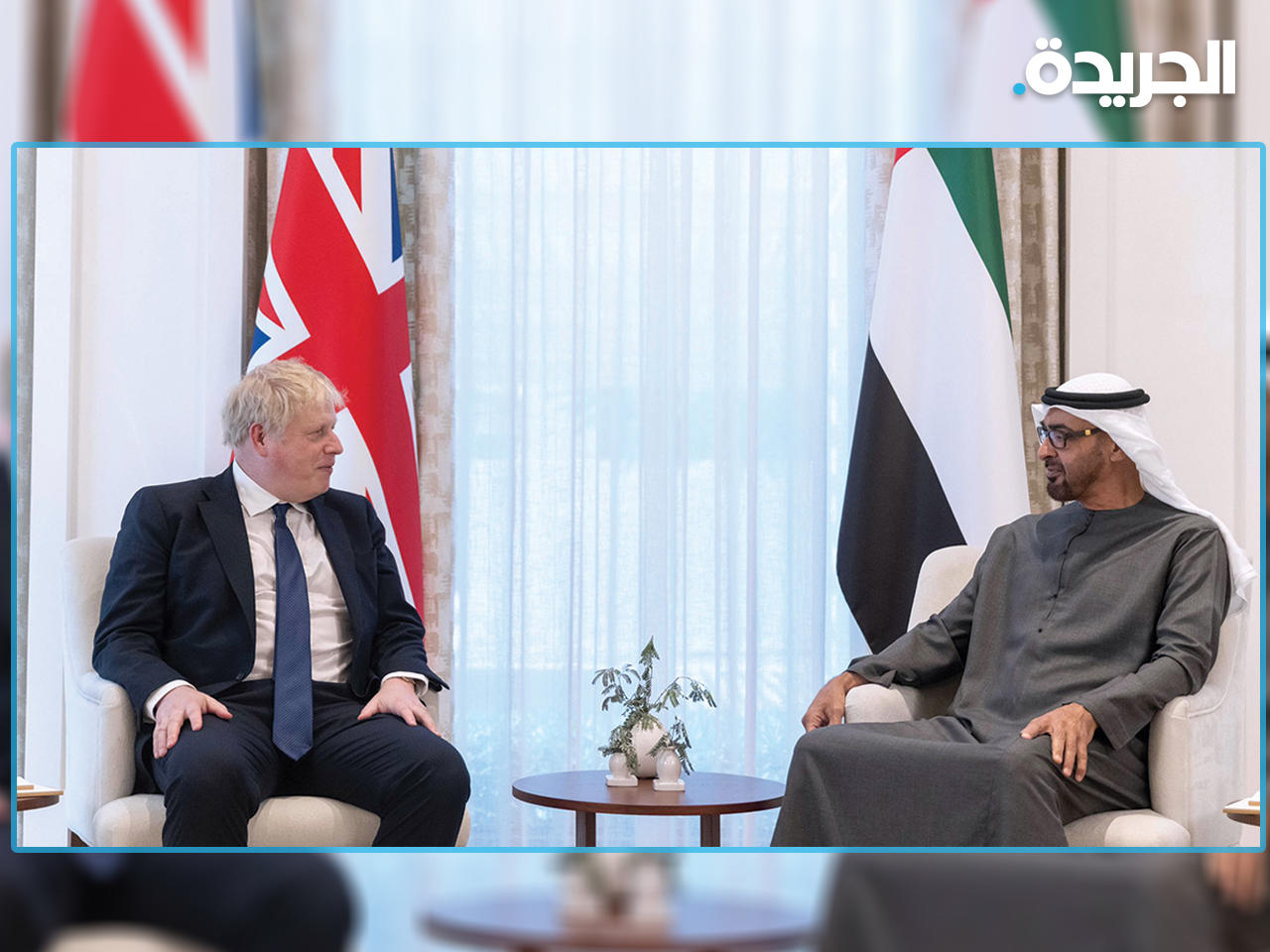 بوريس جونسون ومحمد بن زايد - أرشيفية