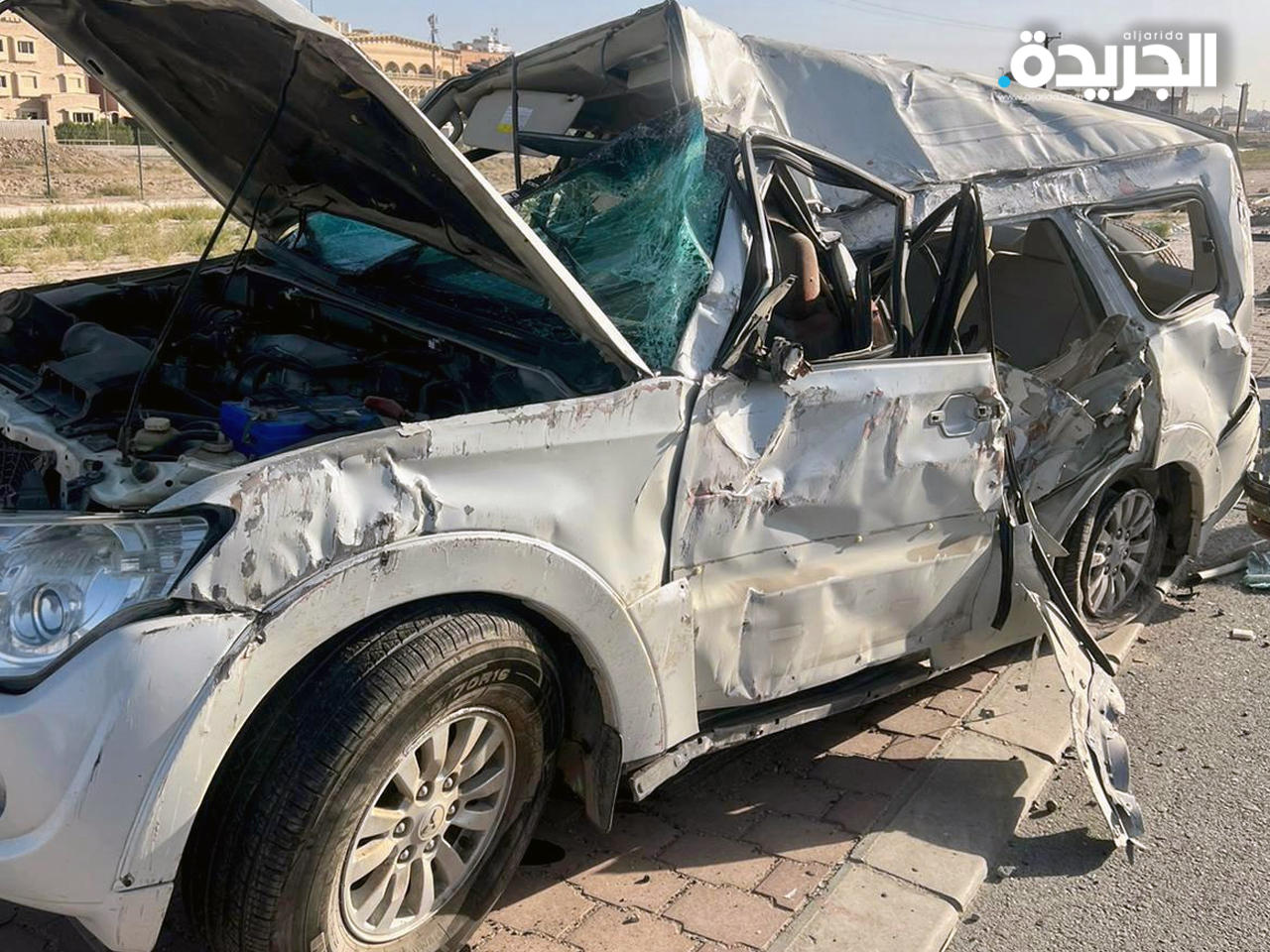 المركبة بعد الحادث 