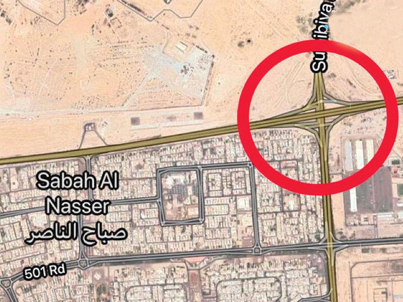 تقاطع صباح الناصر مع كبد 