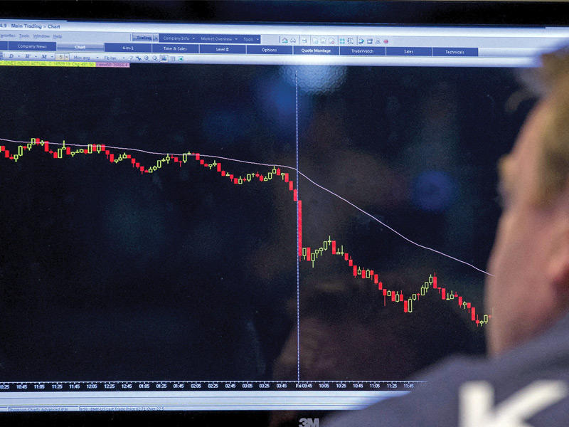 أسوأ سلسلة خسائر للأسهم العالمية