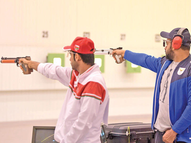 تدريبات رماية المسدس