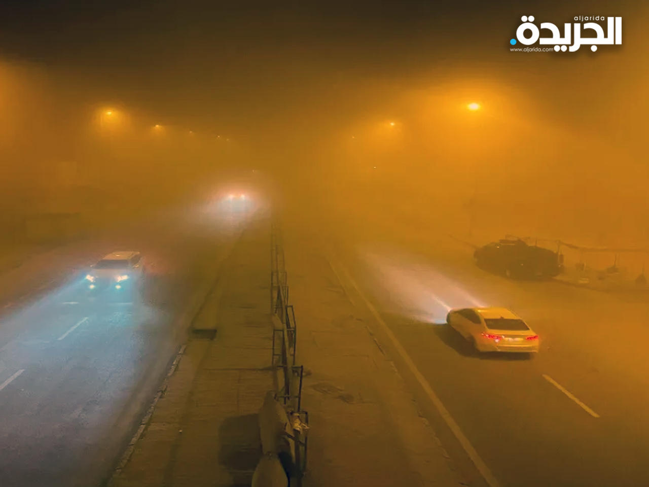 الغبار يغطي أجواء الرياض السعودية