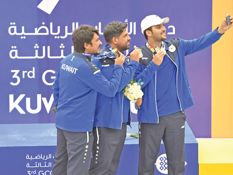 «سيلفي» مع الذهب لرماة الكويت