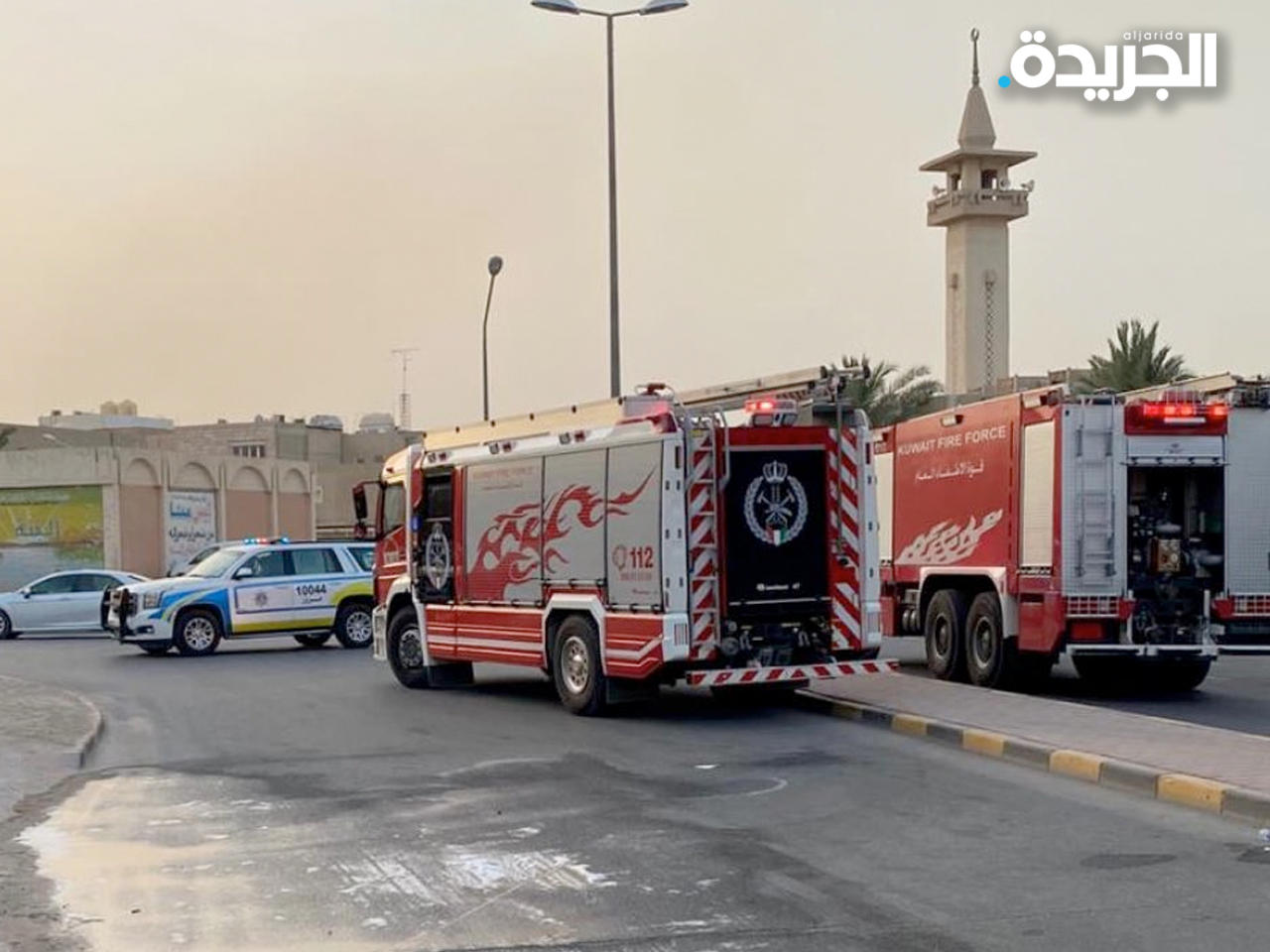 حريق منزل في منطقة الفردوس