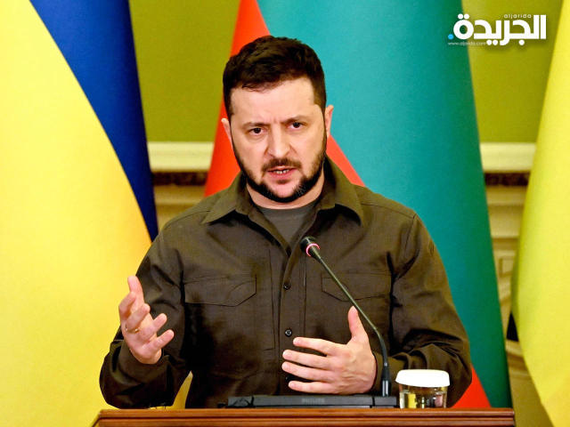 الرئيس الأوكراني فولوديمير زيلينسكي