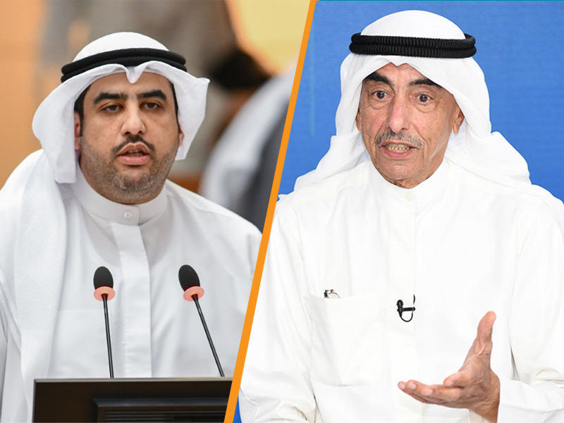 النائب بدر الحميدي ووزير المالية عبدالوهاب الرشيد