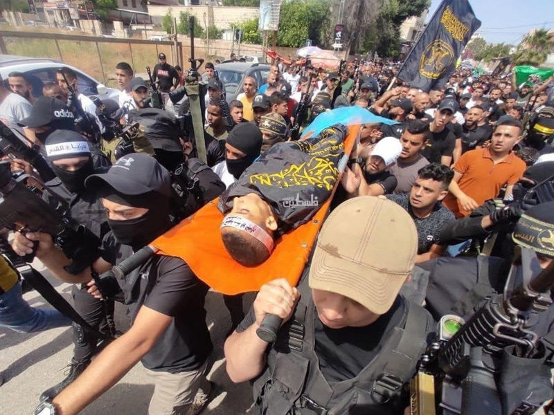 تشيع جثمان الطفل الفلسطيني 