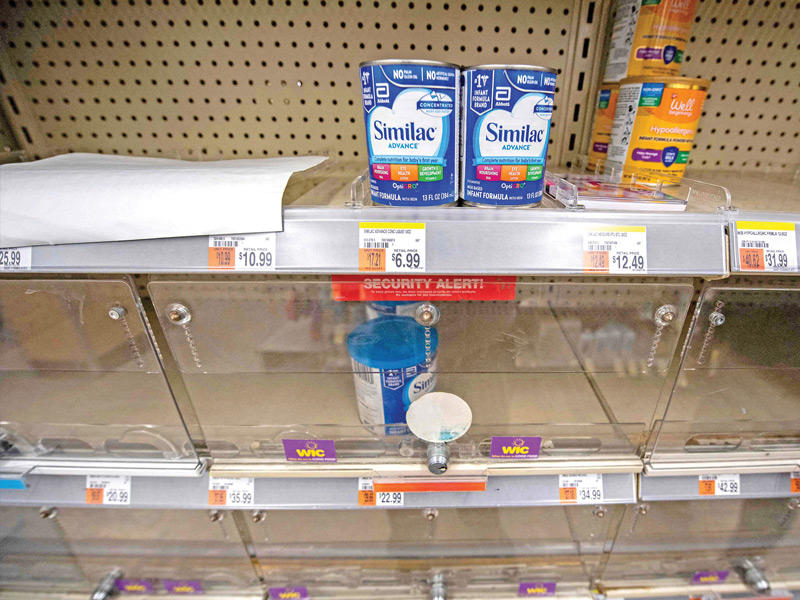 نقص في حليب الأطفال