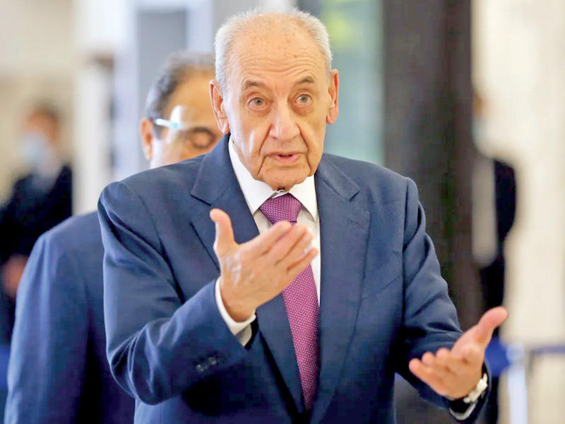  ئيس مجلس النواب البناني نبيه بري 