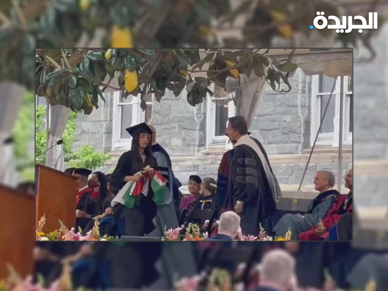 طالبة فلسطينية ترفض مصافحة وزير الخارجية الأمريكي