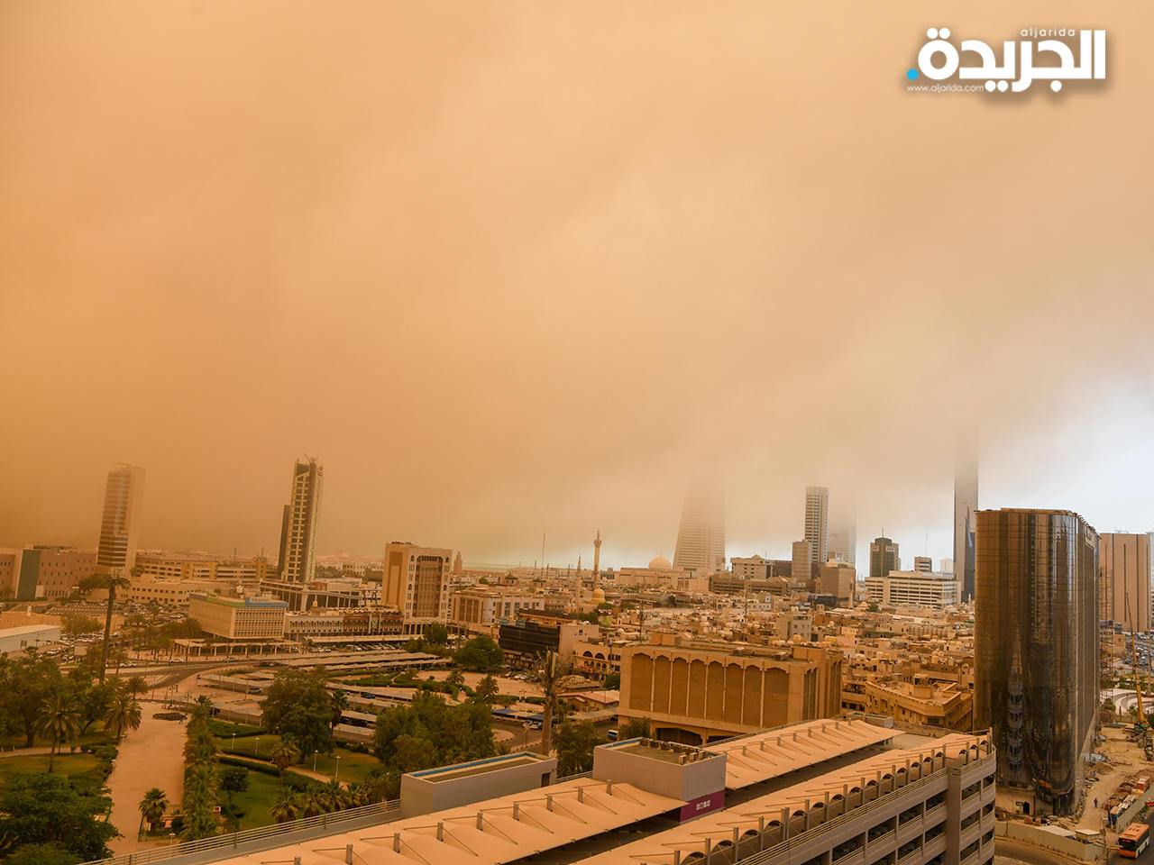 البلاد تتأثر بموجة غبار شديدة