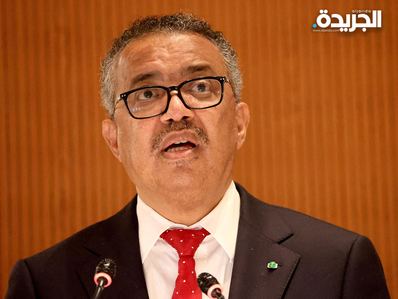 د. تيدروس غيبريسوس خلال كلمته أمام الجمعية العامة للمنظمة