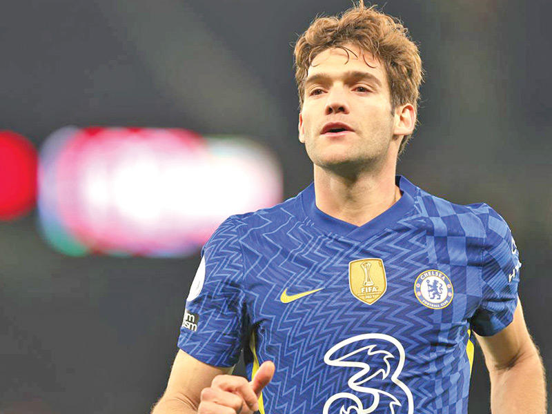 مدافع تشلسي ماركوس ألونسو