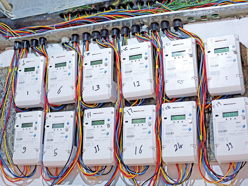 العدادات الذكية في عمارة بالسالمية 