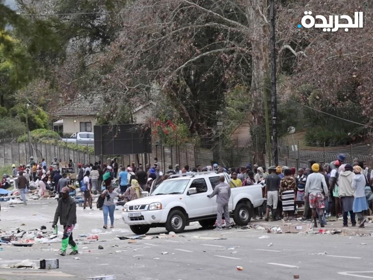 متظاهرون في بريتوريا