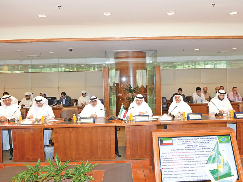  النائب الثاني لرئيس غرفة تجارة وصناعة الكويت فهد الجوعان مترئساً وفد الغرفة أمس