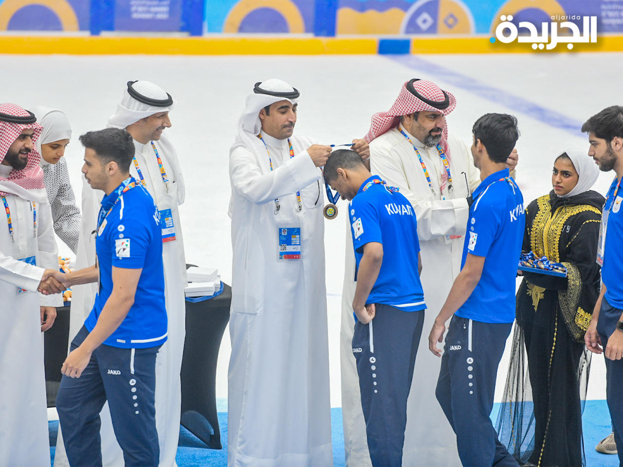 تتويج المنتخب الكويتي صاحب الميدالية البرونزية