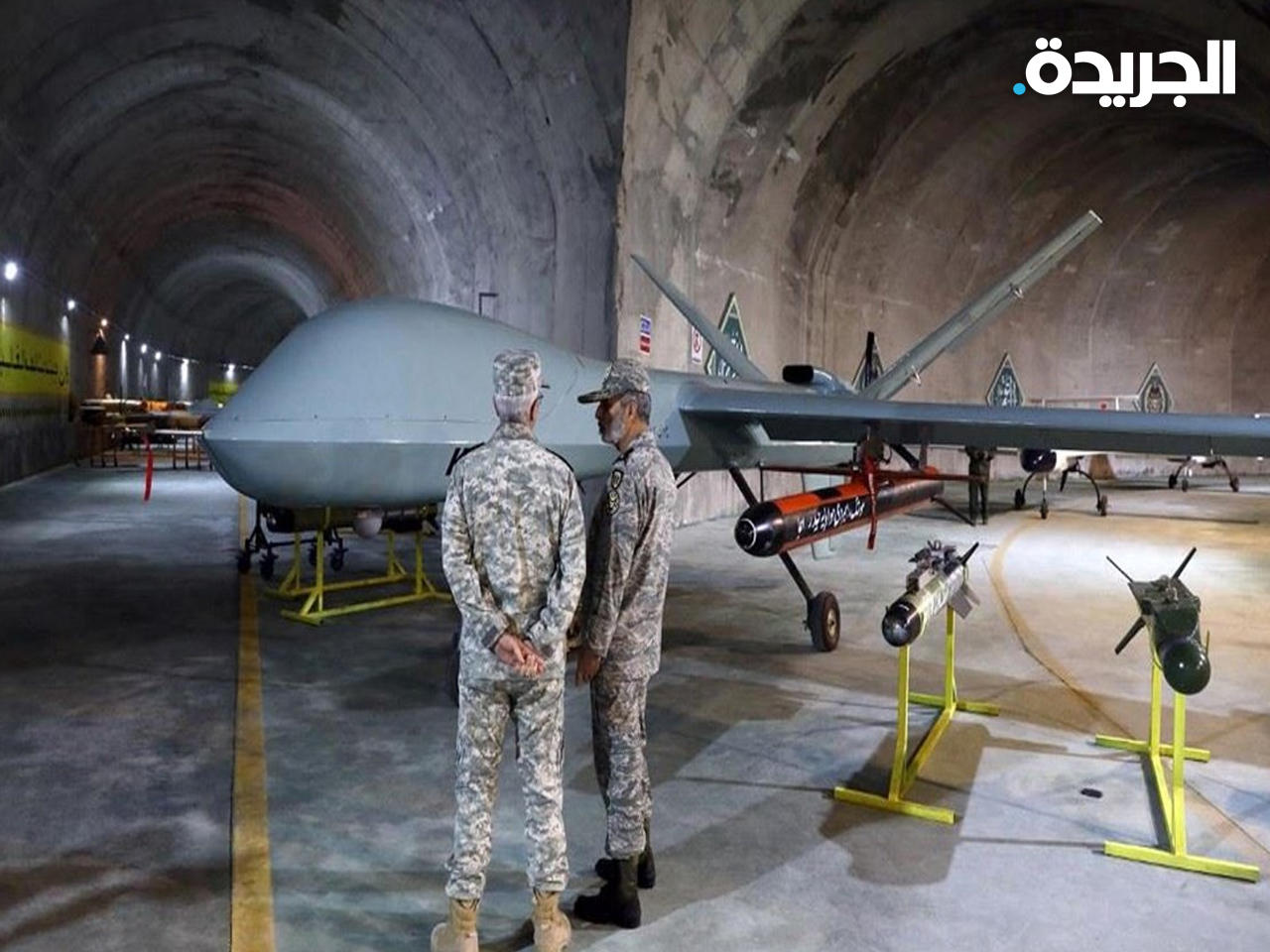 الجيش الإيراني يكشف عن قاعدة للطائرات المسيرة تحت الأرض