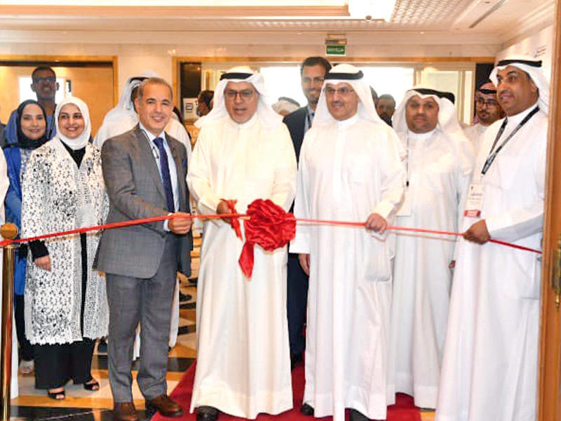 وزير الصحة د. خالد السعيد خلال افتتاح المؤتمر والمعرض 