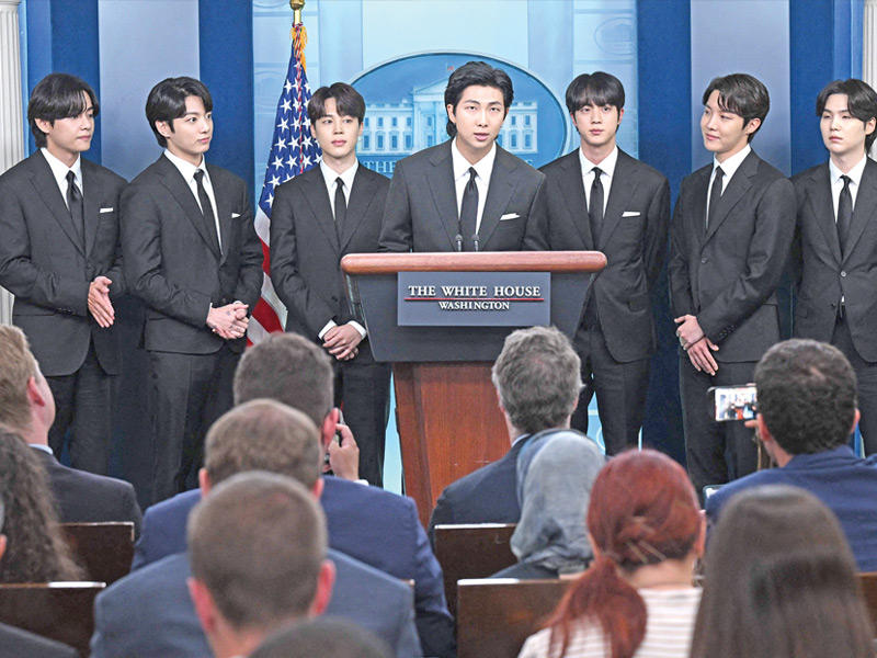 فرقة «BTS» الكورية الجنوبية في البيت الأبيض