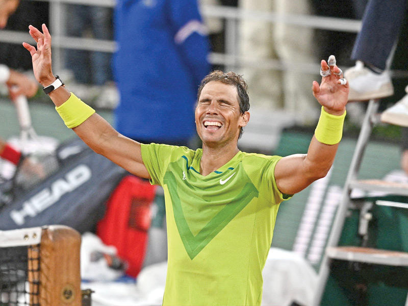 لاعب التنس الإسباني رافائيل نادال