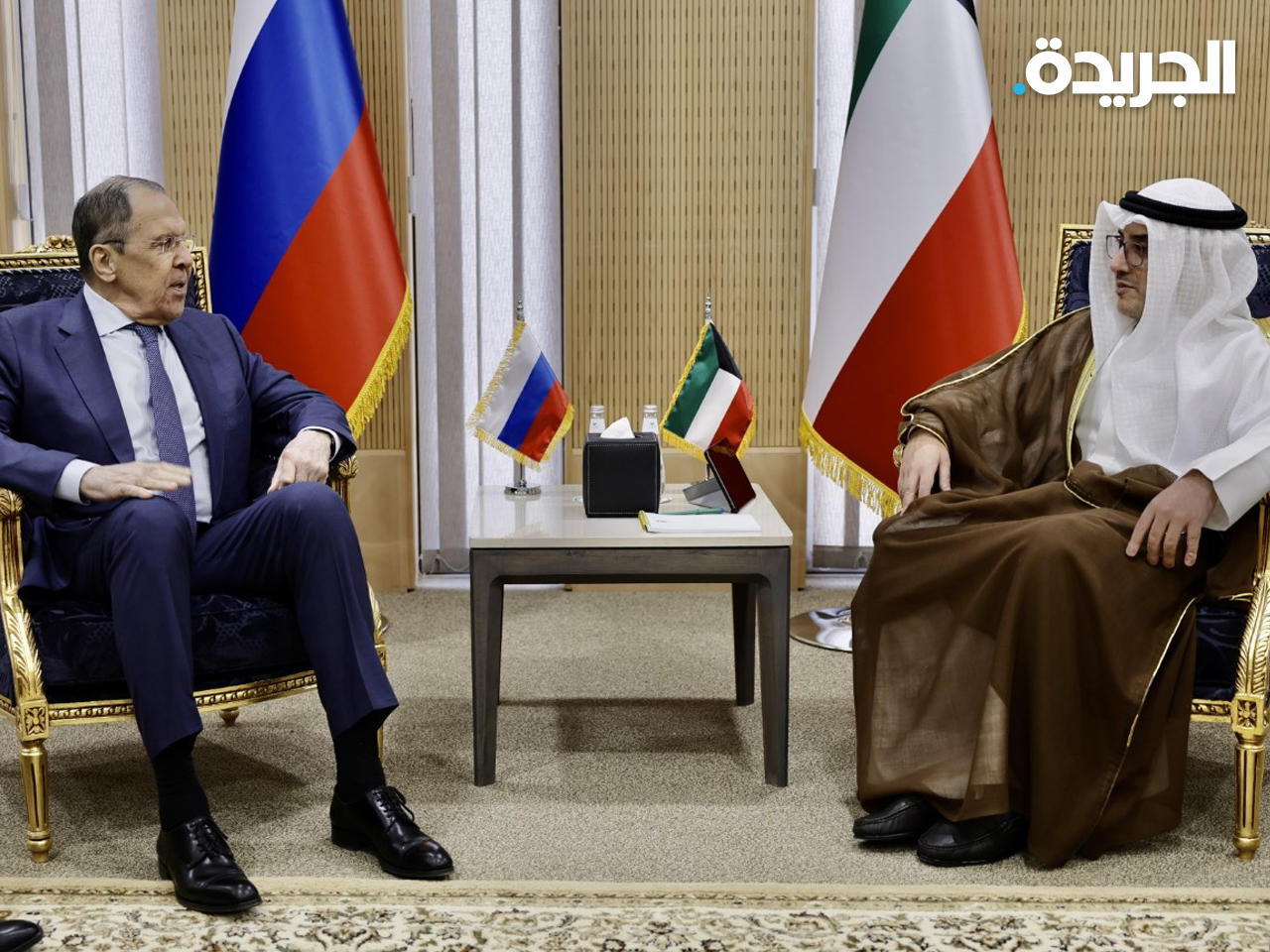 الناصر ولافروف على هامش أعمال الاجتماع الوزاري