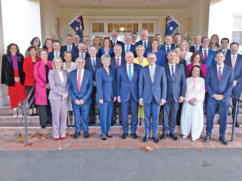 صورة تذكارية للحكومة الأسترالية الجديدة (تويتر)