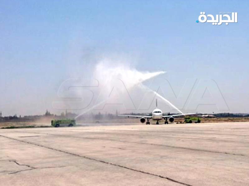 مطار حلب يستقبل رحلة طيران «أجنحة الشام» القادمة من الكويت