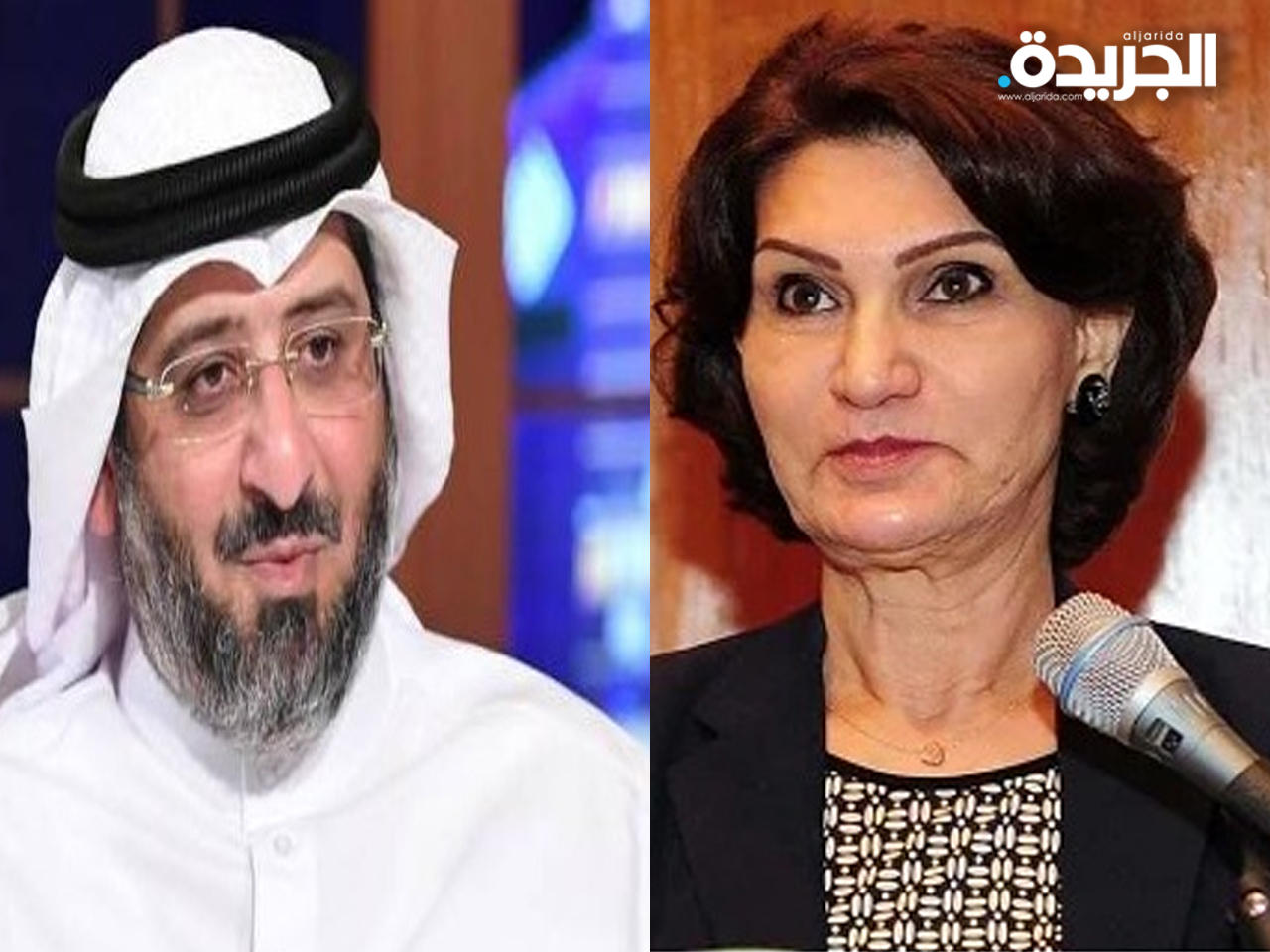 رئيس الشبكة د. عبدالله العنزي وخبيرة علم الزلازل رئيسة قسم علوم الأرض والبيئة بكلية العلوم بجامعة الكويت د. فريال بوربيع