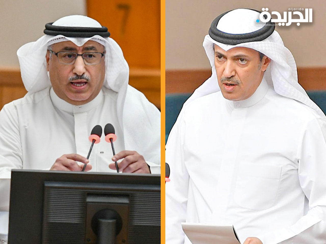 النائب خالد المونس و نائب رئيس مجلس الوزراء وزير النفط وزير الدولة لشؤون مجلس الوزراء، د. محمد الفارس