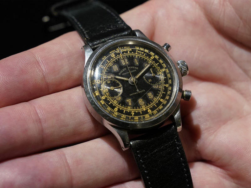 ساعة الرولكس 3525 مونوبلوكو التي سيتم عرضها في المزاد