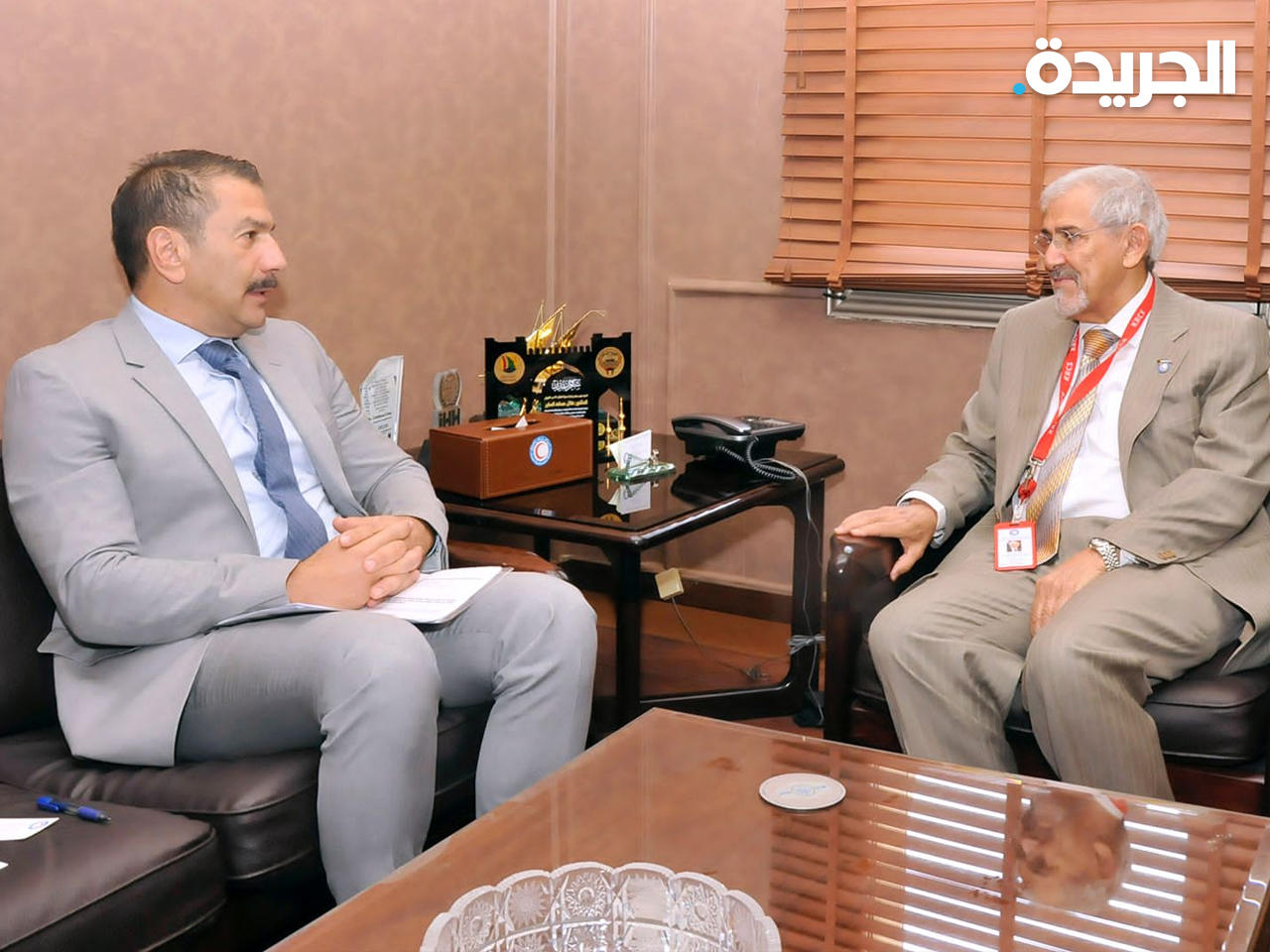 رئيس مجلس إدارة جمعية الهلال الأحمر د. هلال الساير مستقبلا سفير قبرص لدى الكويت مايكل مافروس أمس