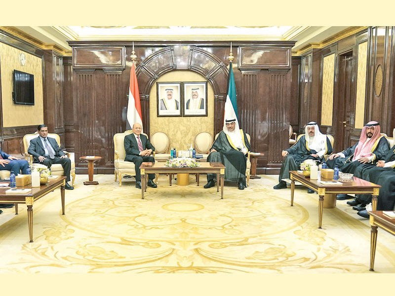 جانب من المباحثات الكويتية - اليمنية