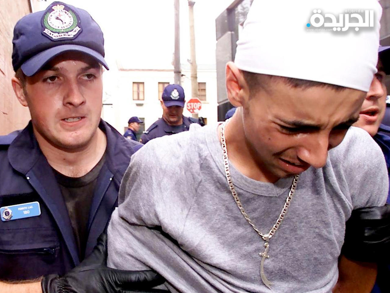 ديليل ألكسندر أثناء إلقاء القبض عليه