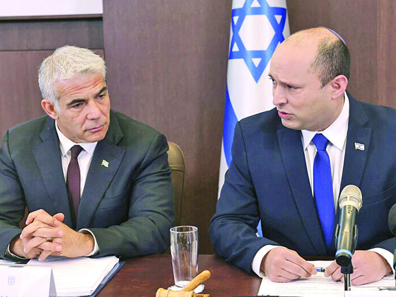رئيس الحكومه الإسرائيلية نفتالي بينيت - وزير الخارجية يائير لابيد
