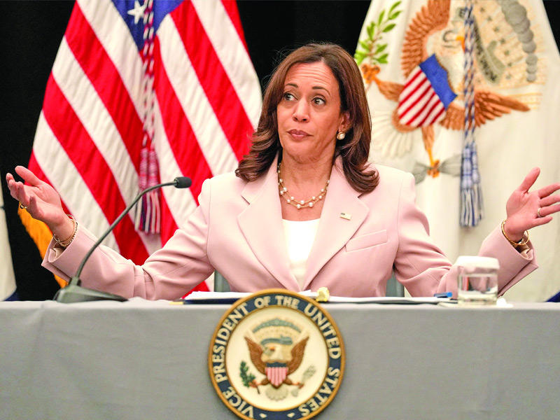 هاريس تستضيف اجتماعاً مع رجال أعمال على هامش قمة الأميركتين في لوس أنجلس   (رويترز)