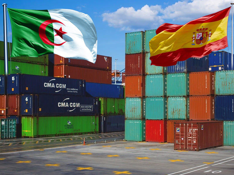 وقف التبادل التجاري بين الجزائر وإسبانيا