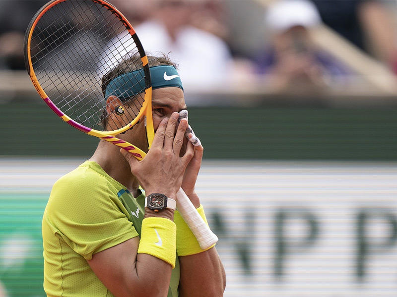 لاعب التنس الإسباني رافائيل نادال