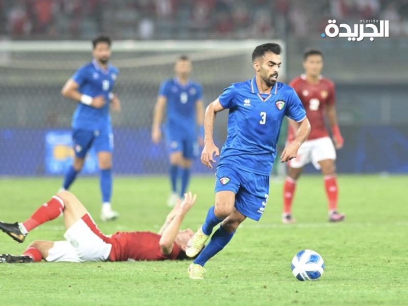 جانب من مواجهة المنتخب الكويتي واندونيسيا