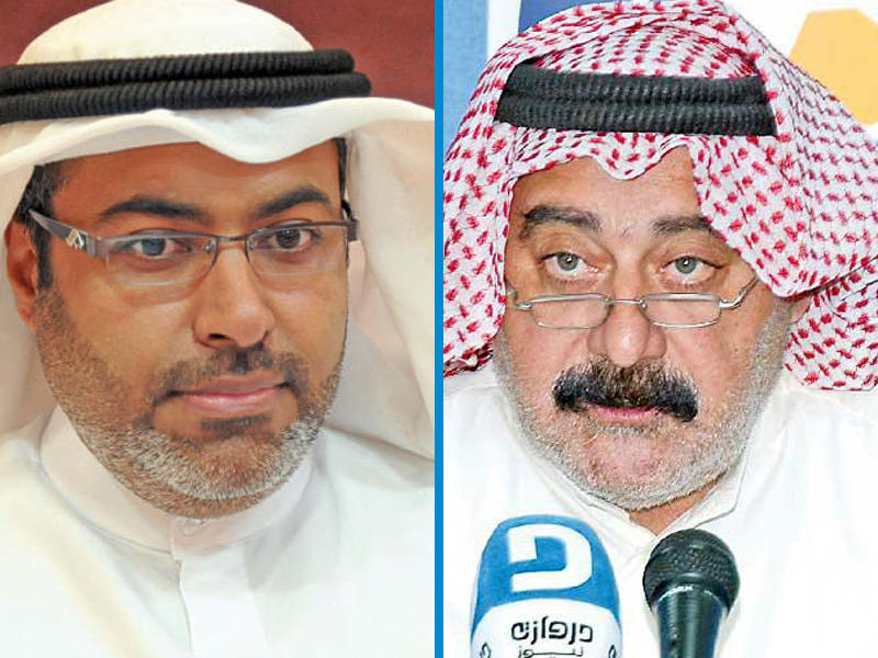 عضو هيئة التدريس في كلية الحقوق بجامعة الكويت، د. إبراهيم الحمود وأستاذ الكيمياء في كلية العلوم بجامعة الكويت، د. علي بومجداد