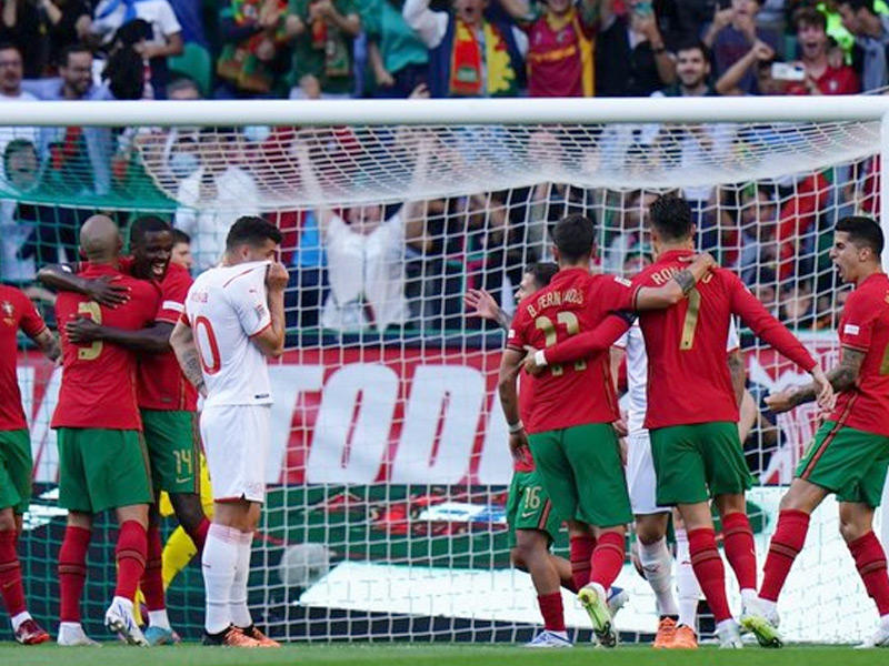 مباراة سابقة بين البرتغال و سويسرا 