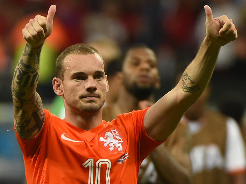 اللاعب الهولندي السابق ويسلي شنايدر 