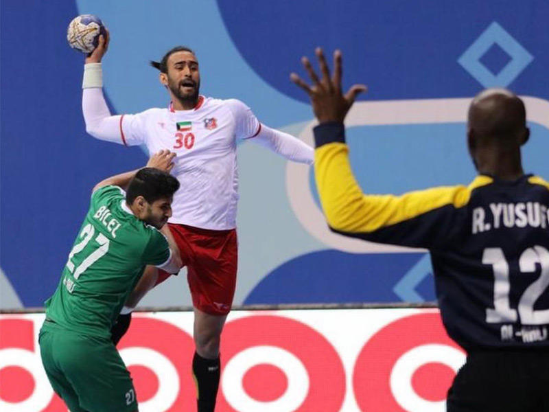 جانب من مباراة الكويت والأهلي القطري