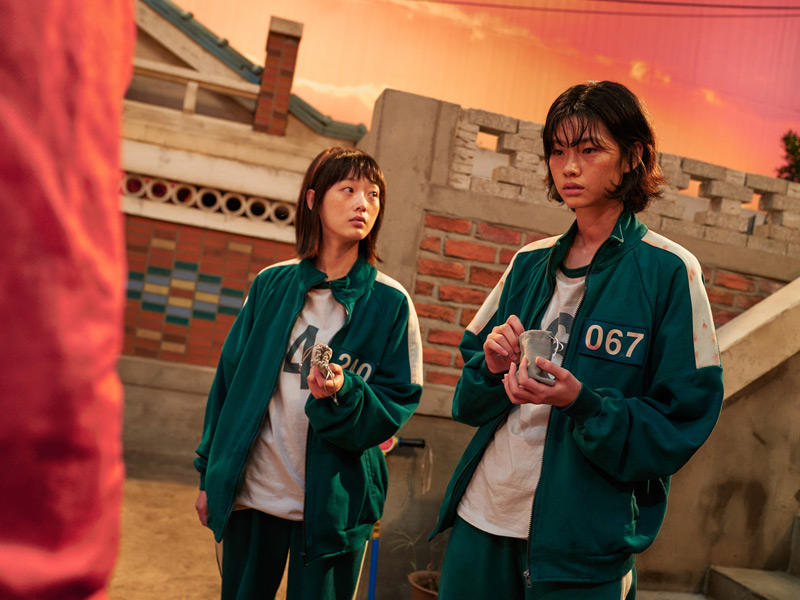 مشهد من «لعبة الحبار»