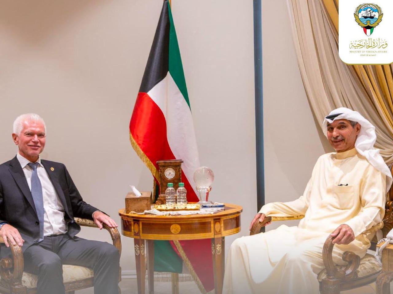 الظفيري مودعاً سفير ألمانيا ستيفان موبس