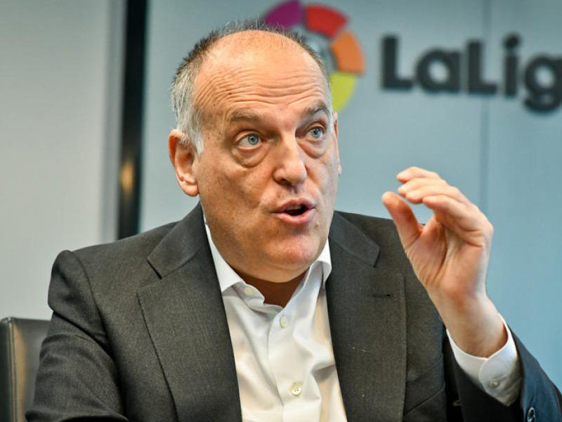  رئيس رابطة الدوري الاسباني لكرة القدم  خافيير تيباس