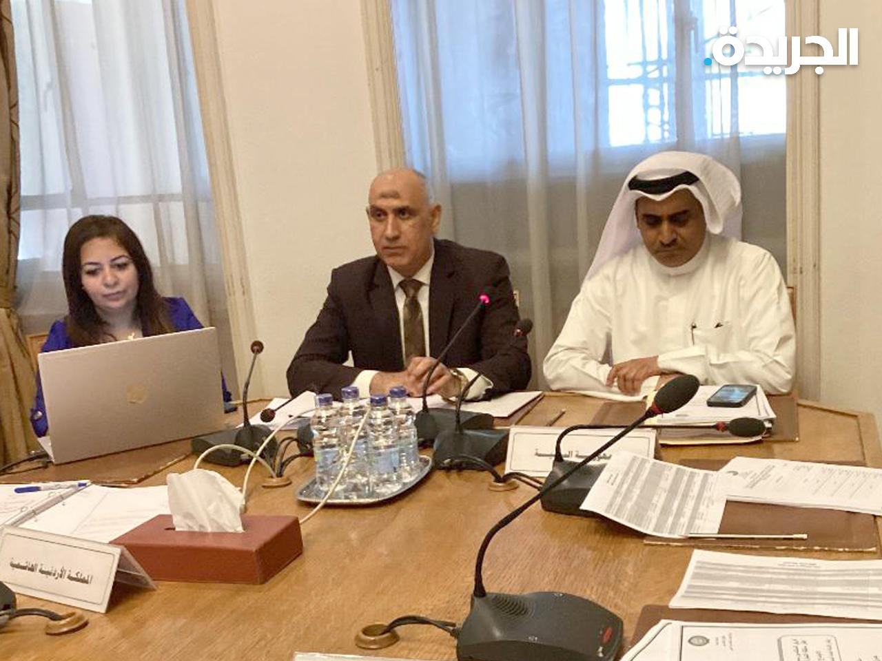 فيصل الأنصاري خلال مشاركته في الاجتماع