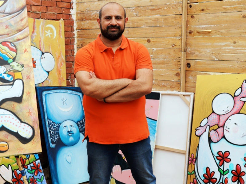 الفنان التشكيلي شادي أديب