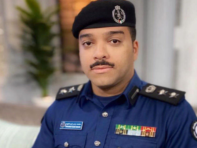  مدير إدارة العلاقات العامة والإعلام بقوة الإطفاء العام العقيد محمد الغريب